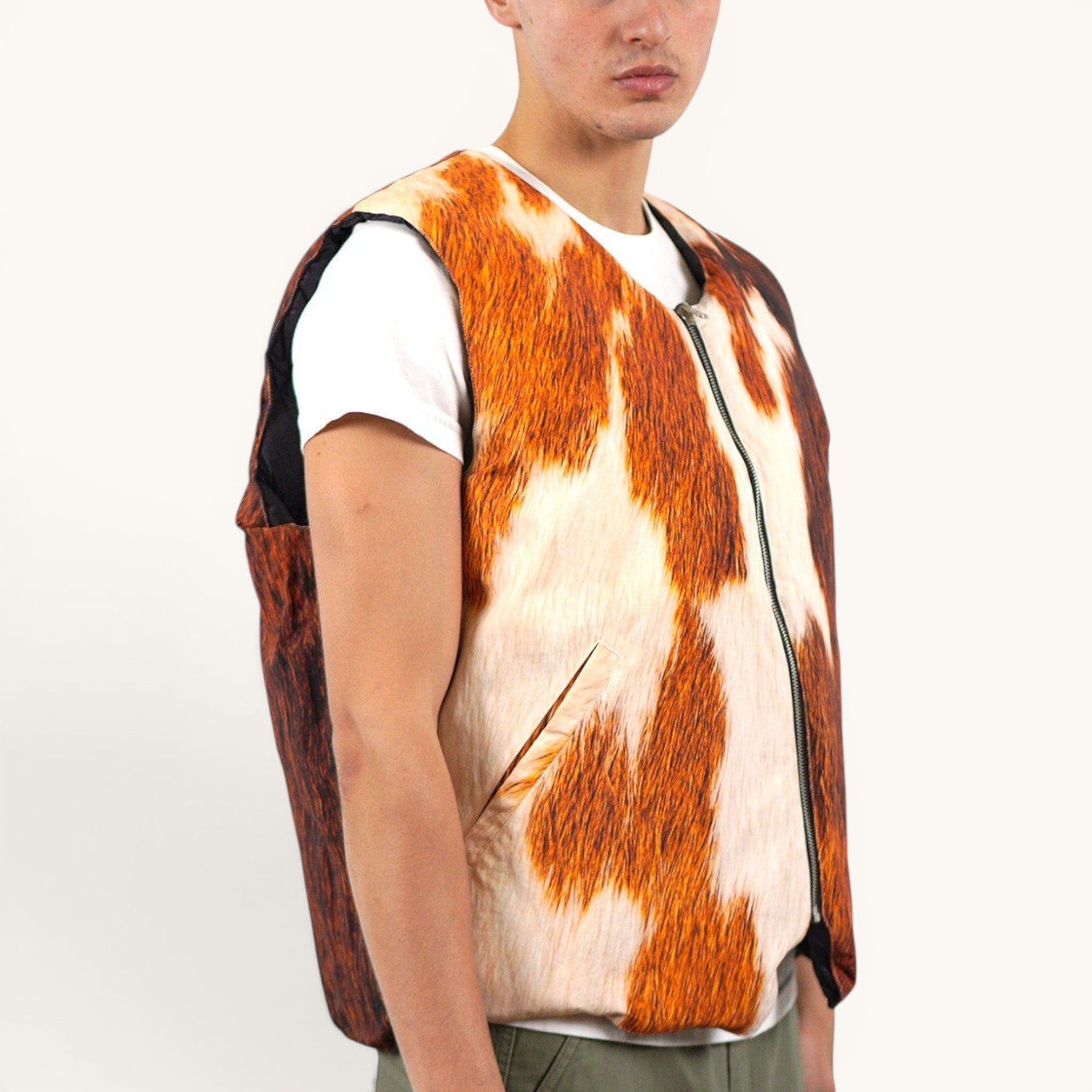 Gilet Blu e Marrone a fantasia Stussy DoubleFace 113288