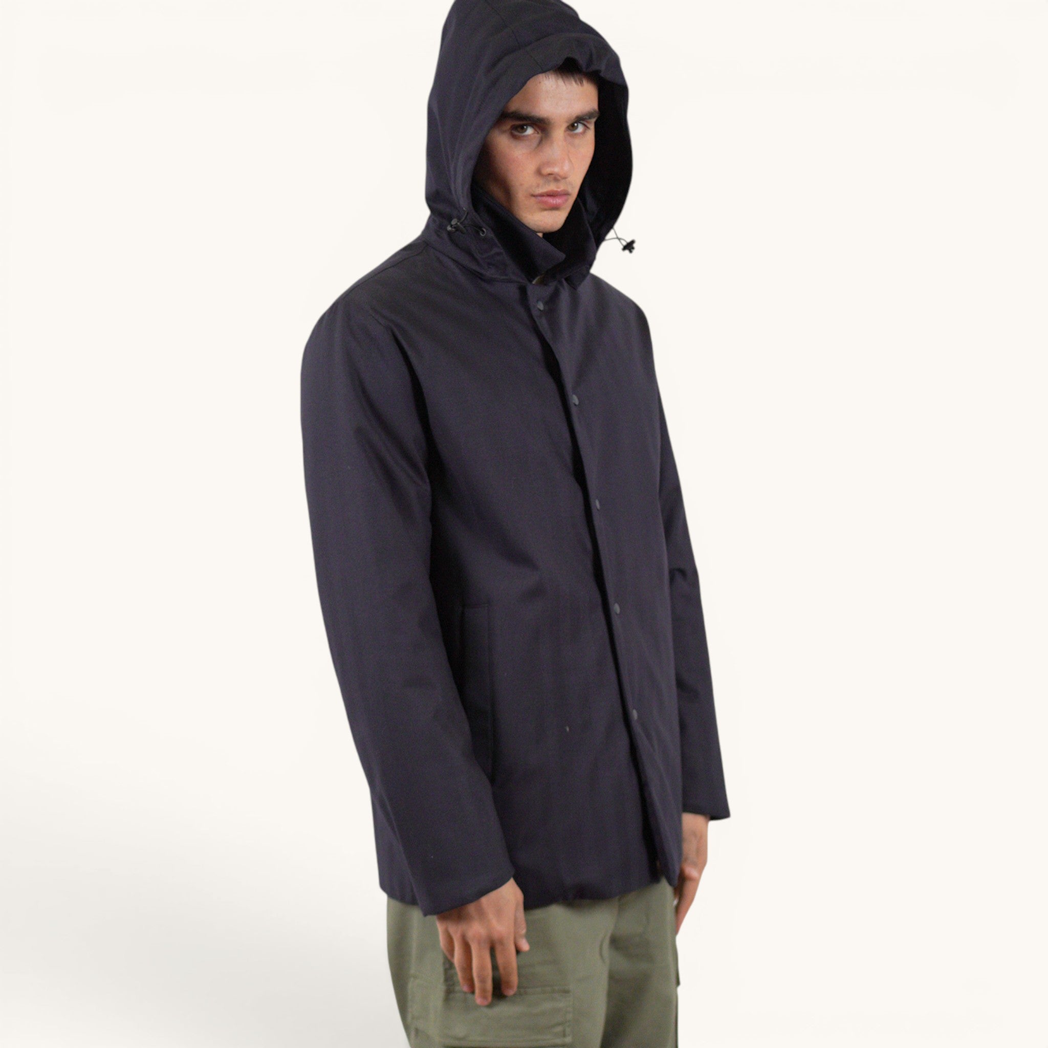 Parka blu senza tasche Aspesi 111724
