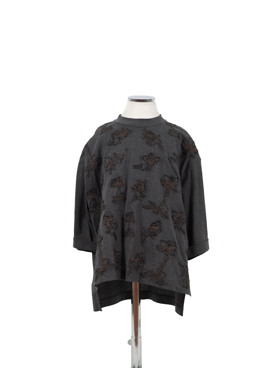 Maglia con balza tulle Bambina Brunello Cucinelli B0045T235B/