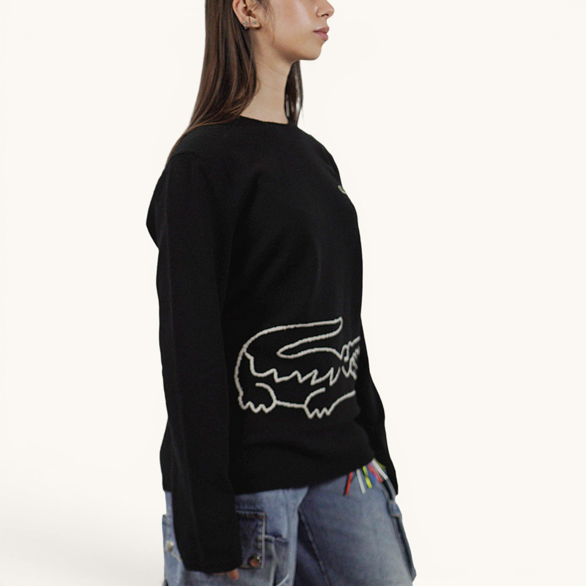 Maglione nero Lacoste FL-N003-051/01
