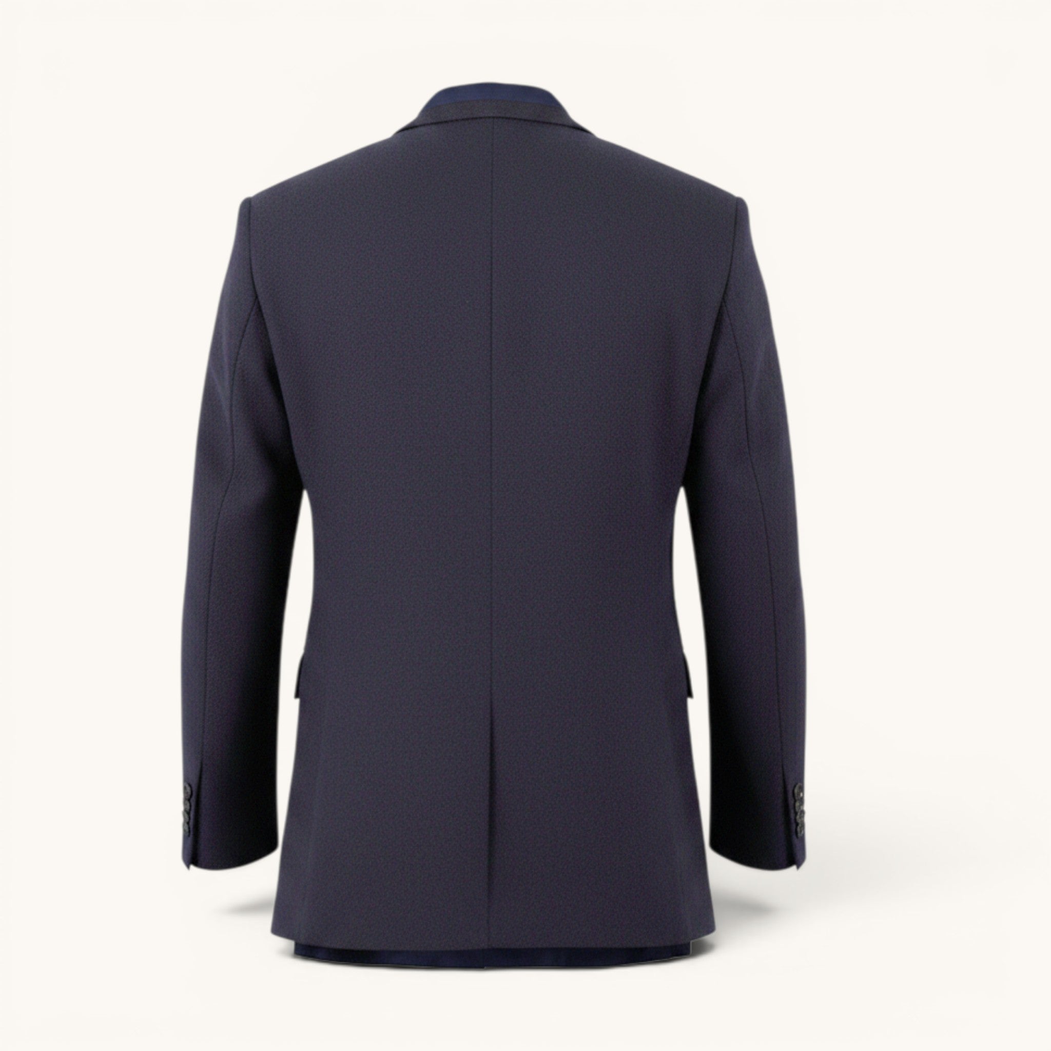 Numero 5 Uomo blu blazer in lana vergine con vestibilità regolare, ideale per look formali e smart.
