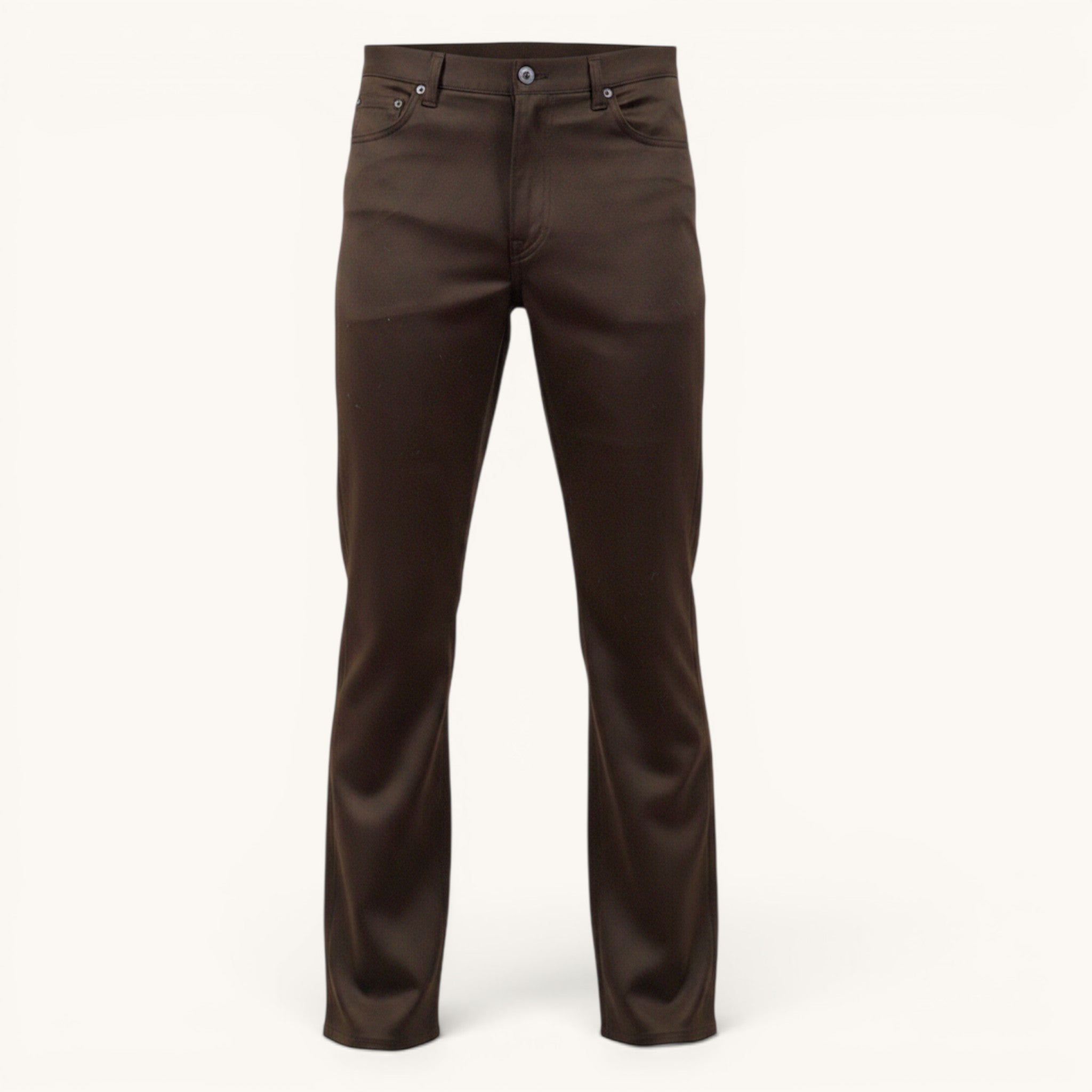 Numero 5 men's brown wool trousers, regular fit, essential line, contemporary cut, perfect for autumn.