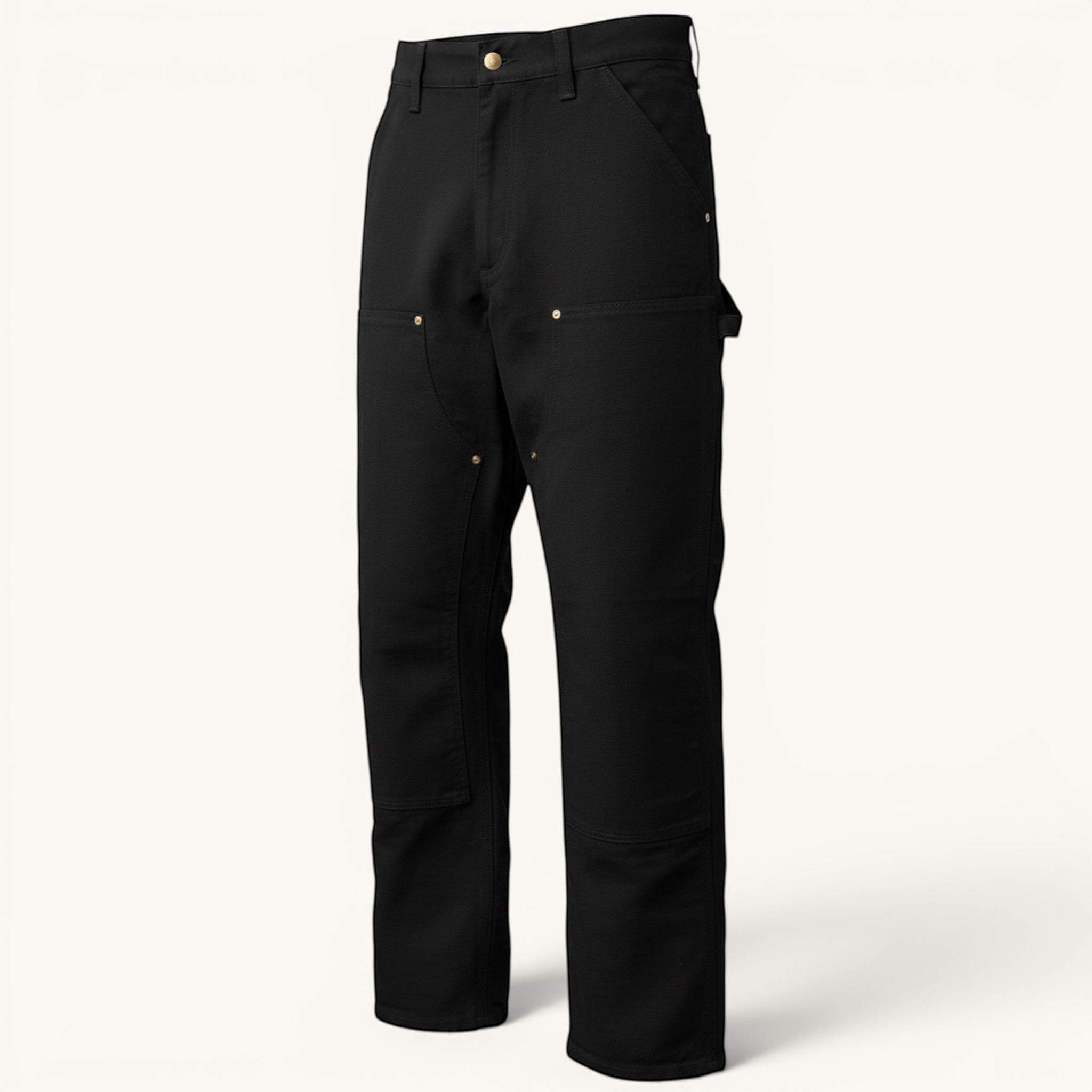 Numero 5 Pantalone nero Carhartt WIP in 100% cotone con vestibilità regolare e dettagli pratici per uso quotidiano.