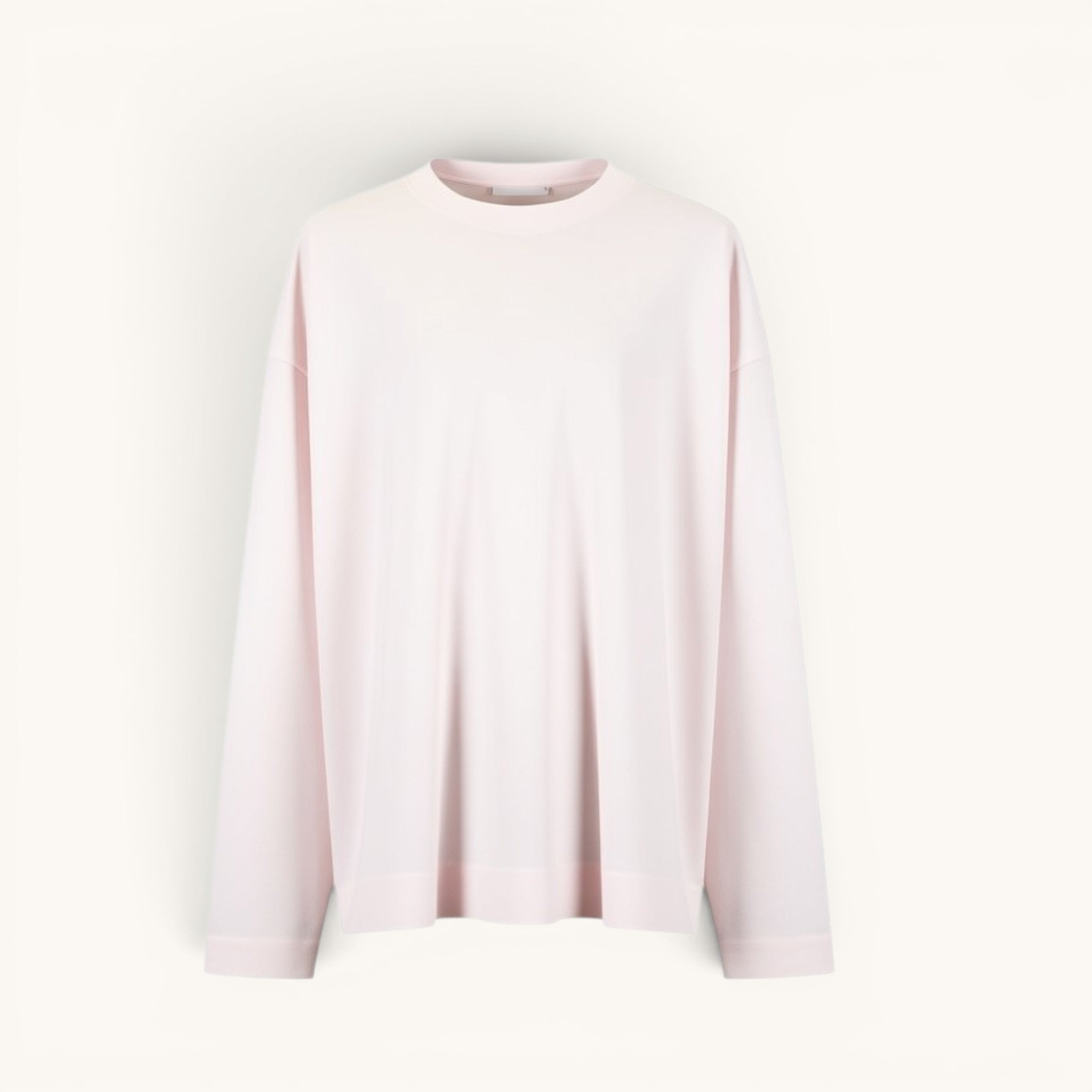 Numero 5 Dries Van Noten rosa t-shirt a manica lunga in cotone con girocollo e vestibilità regular fit.