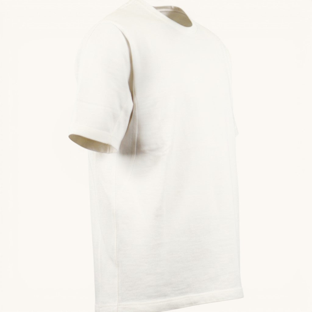Numero 5 Dries Van Noten white 100% cotton crewneck t-shirt with regular fit. Men's summer t-shirt.