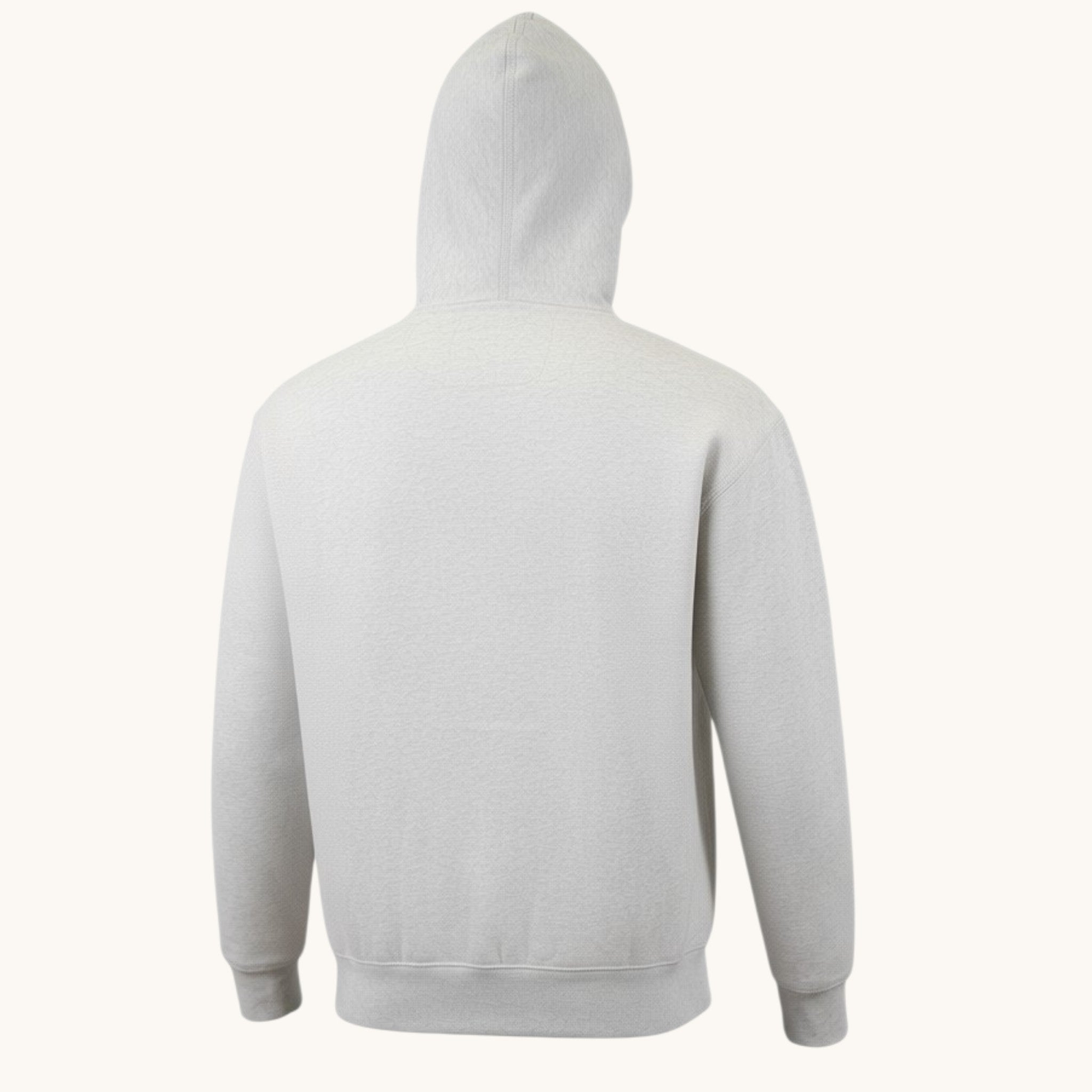 Numero 5 Felpa con cappuccio grigio chiaro da uomo in misto cotone e poliestere, vestibilità regolare, stile moderno e versatile.