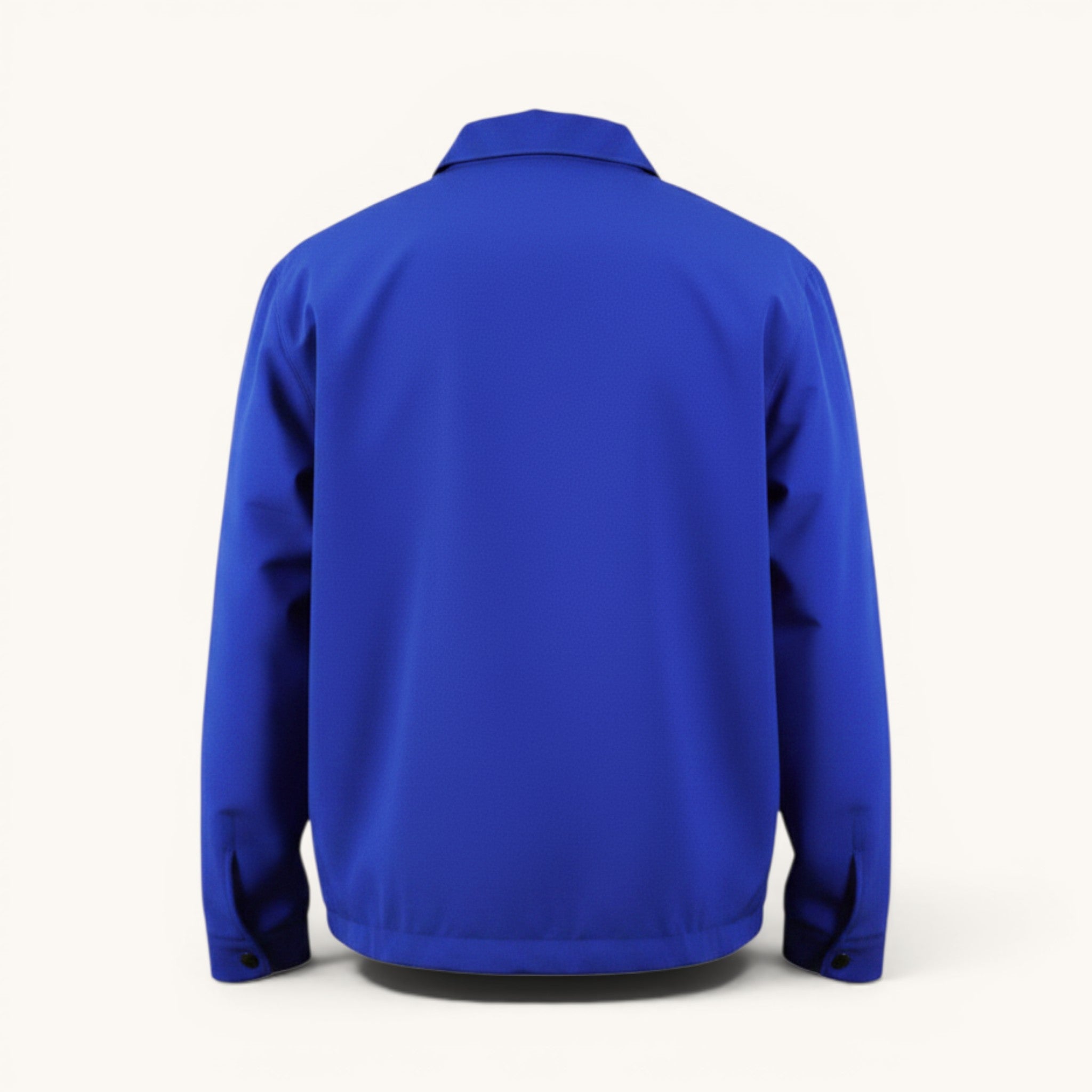 Numero 5 Giacca bomber blu elettrico da uomo in poliestere, vestibilità regular, con chiusura zip e polsini elasticizzati.