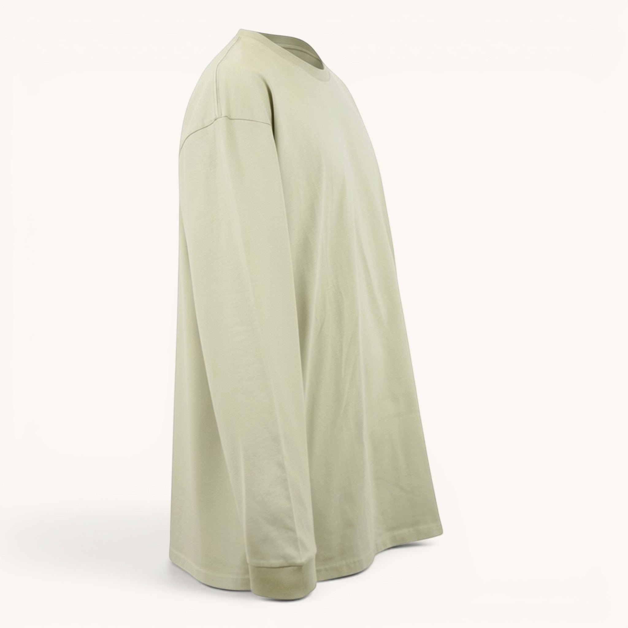 Numero 5 Maglia verde Carhartt WIP a manica lunga in cotone 100% per uomo, vestibilità regolare.