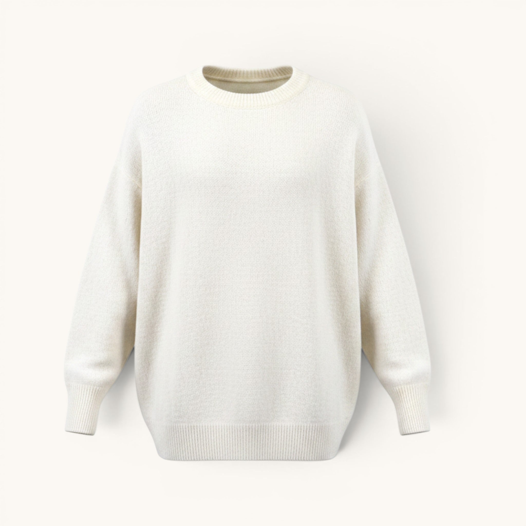 Numero 5 Maglione bianco Our Legacy in maglia acrilico e lana vergine, vestibilità regular fit, dettagli in maglia, design pulito, per uomo.