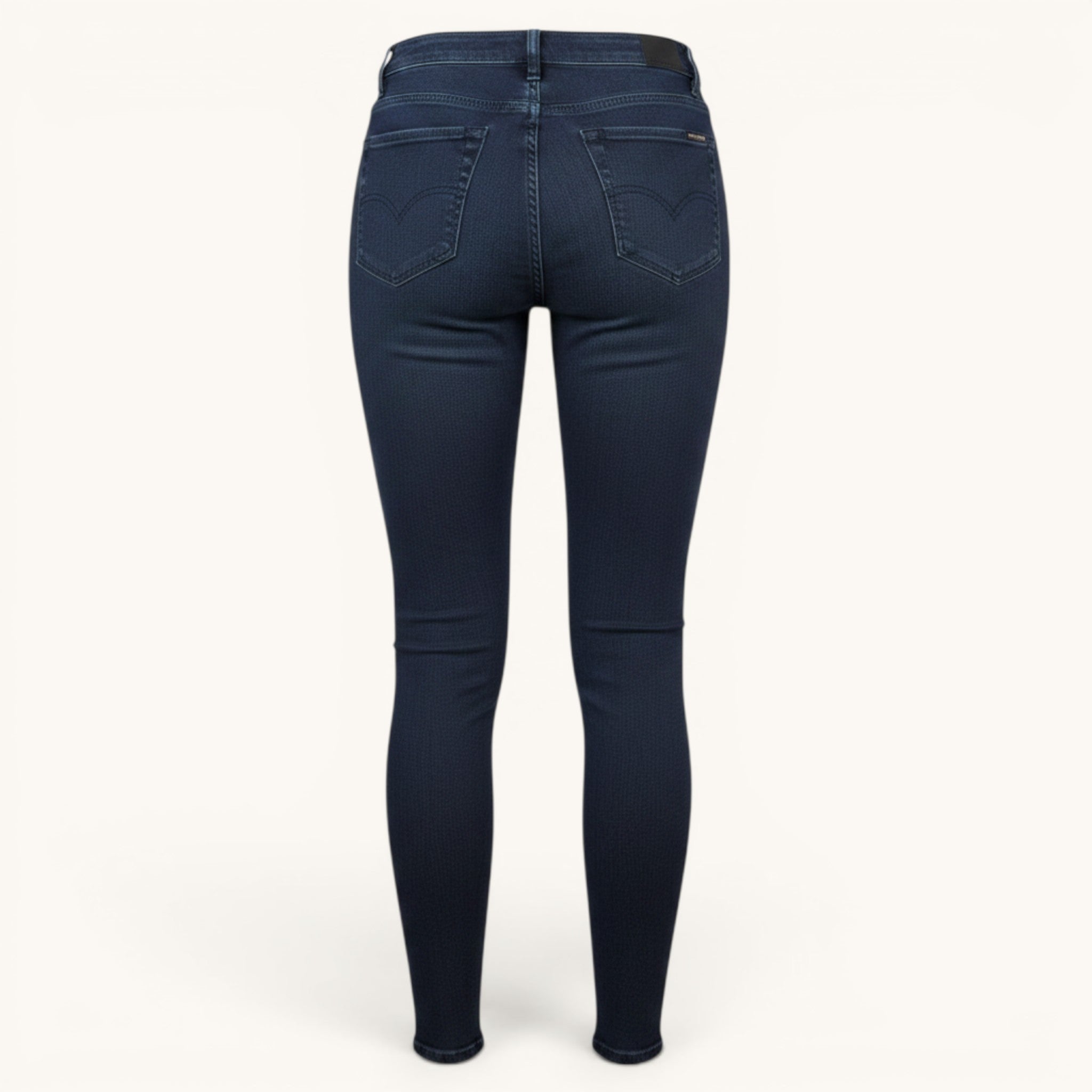 Numero 5 Jeans skinny blu in cotone elasticizzato con tasche, vestibilità regular fit.