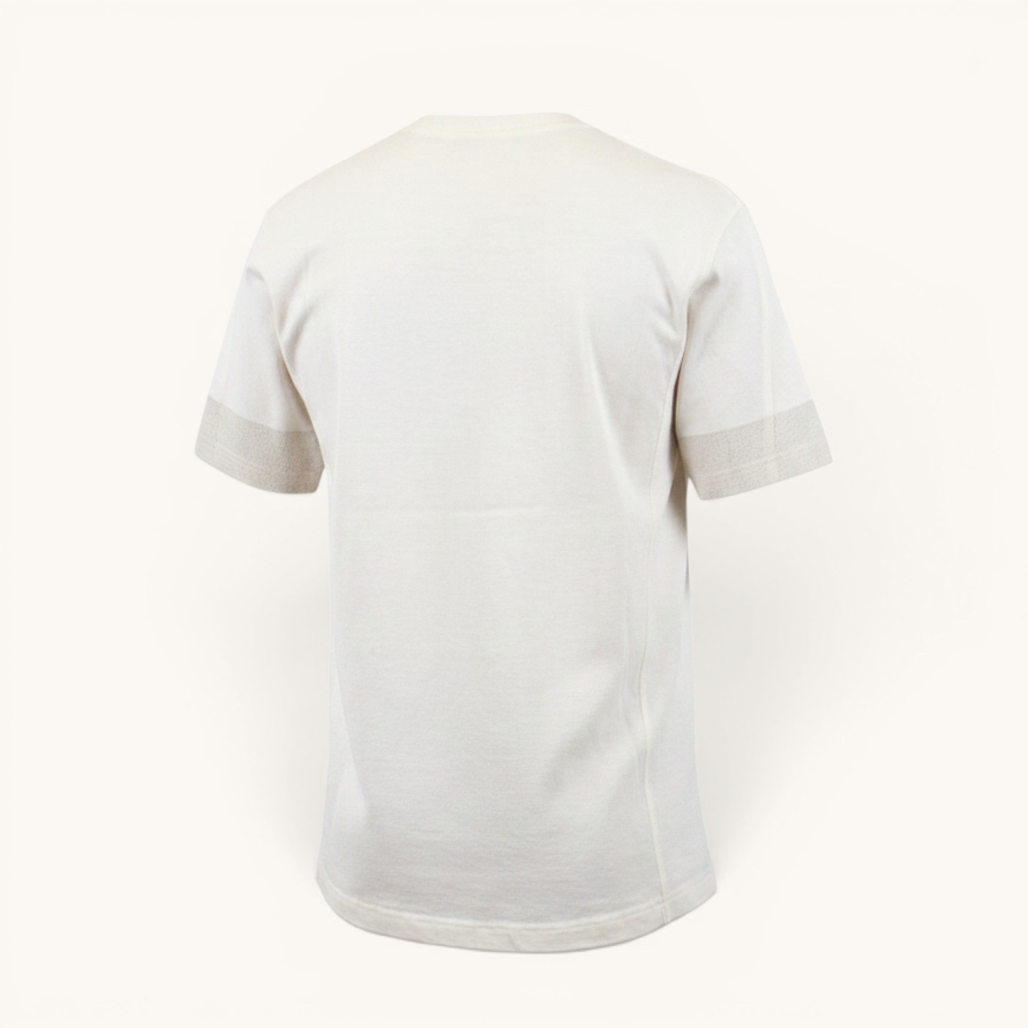 Numero 5 uomo t-shirt bianca in cotone con girocollo e vestibilità regular fit, design tecnico.