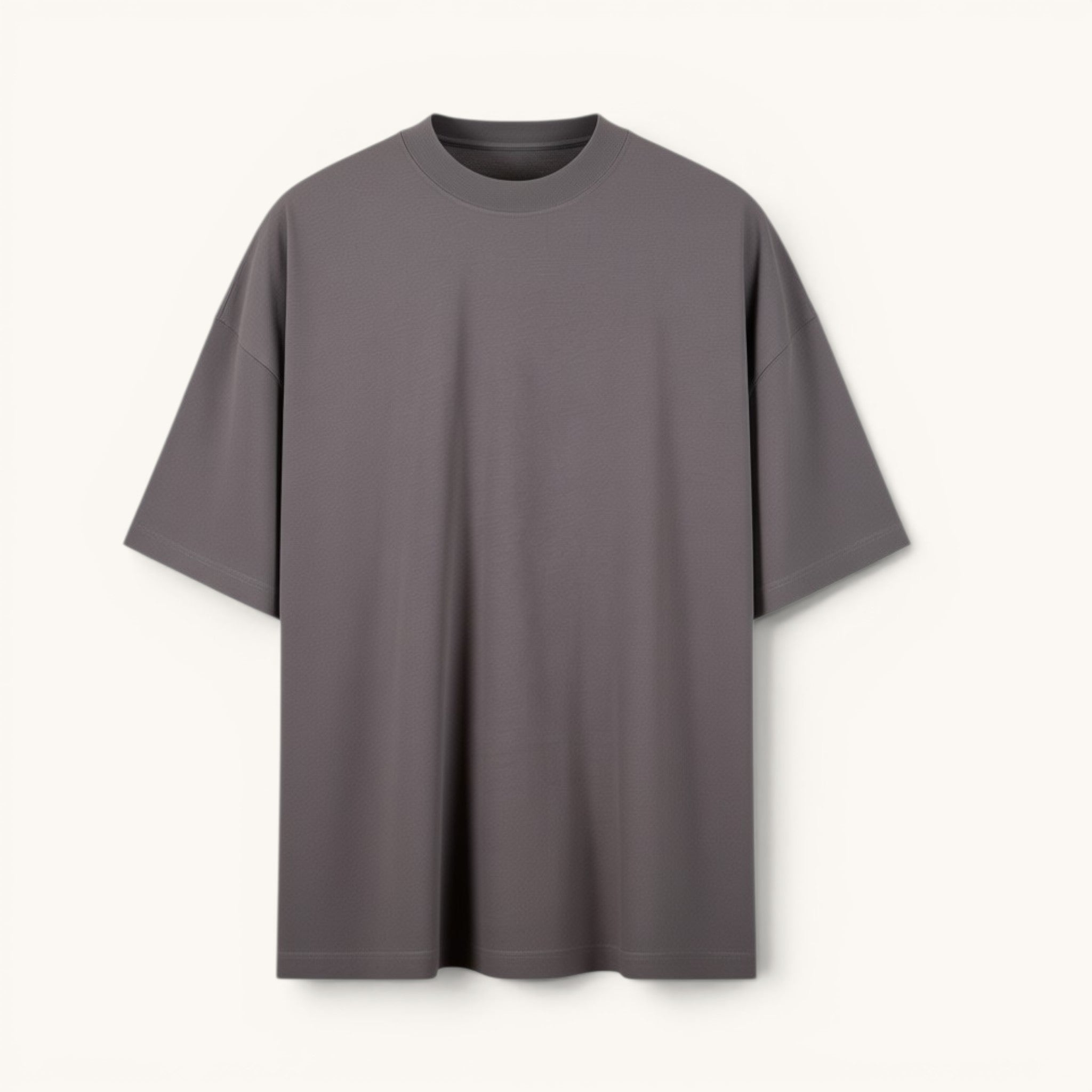 Numero 5 T-shirt grigia da uomo in cotone al 100% con vestibilità regolare e design basic.