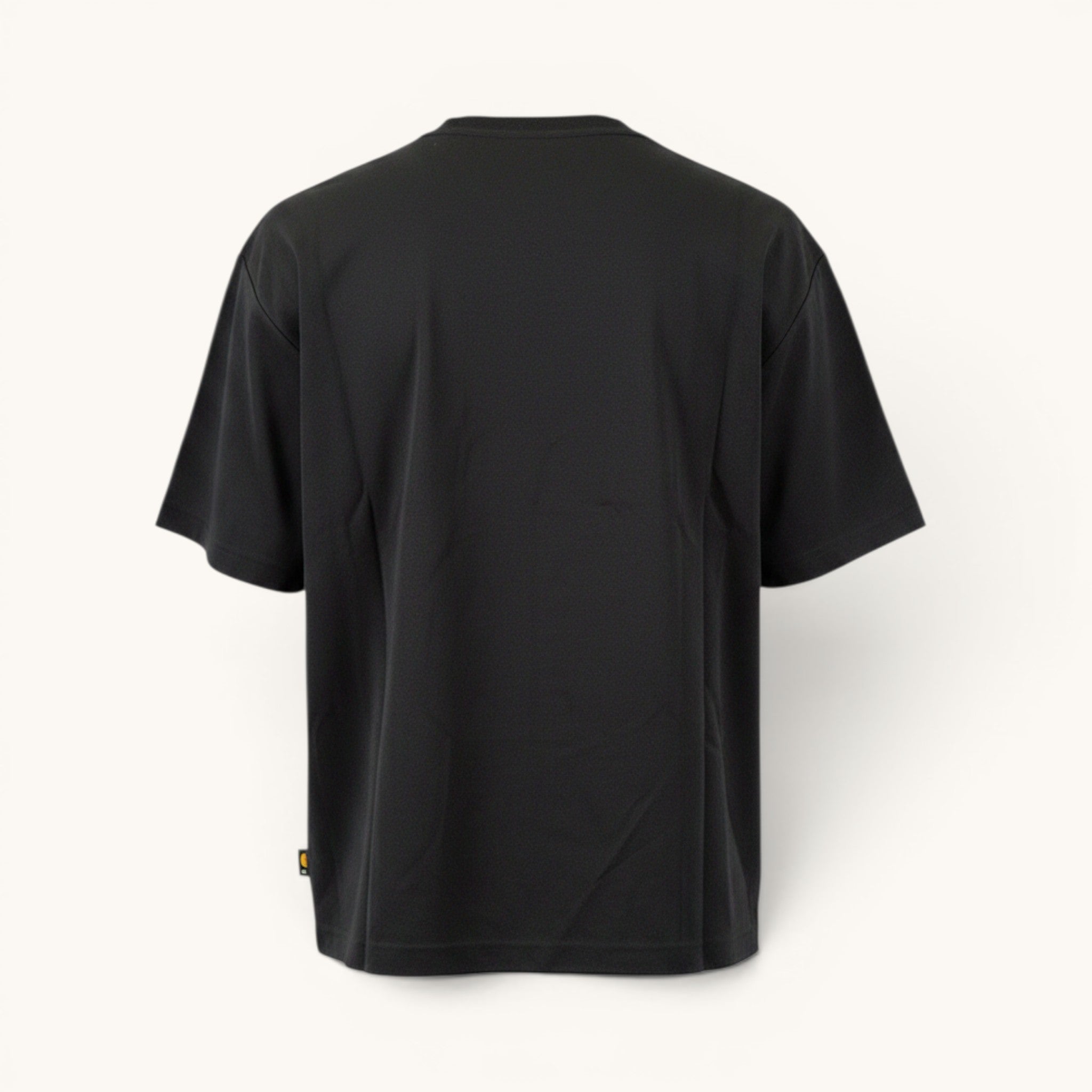 Numero 5 T-shirt nera da uomo in cotone, girocollo, vestibilità regular, design essenziale, ideale per l'estate.