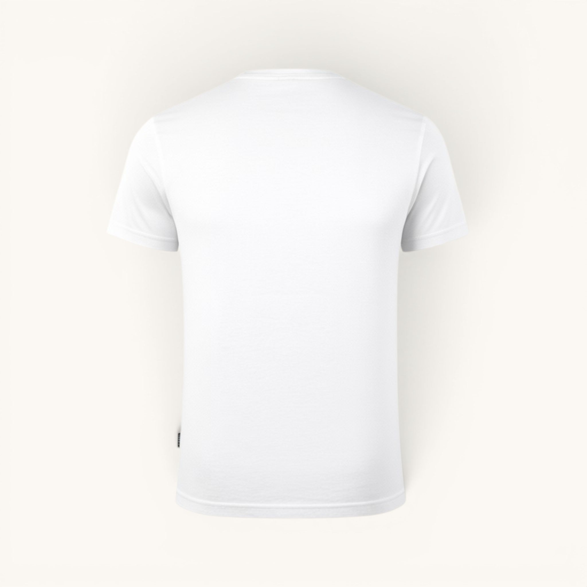 Numero 5 men's white 100% cotton t-shirt with a clean design and regular fit.