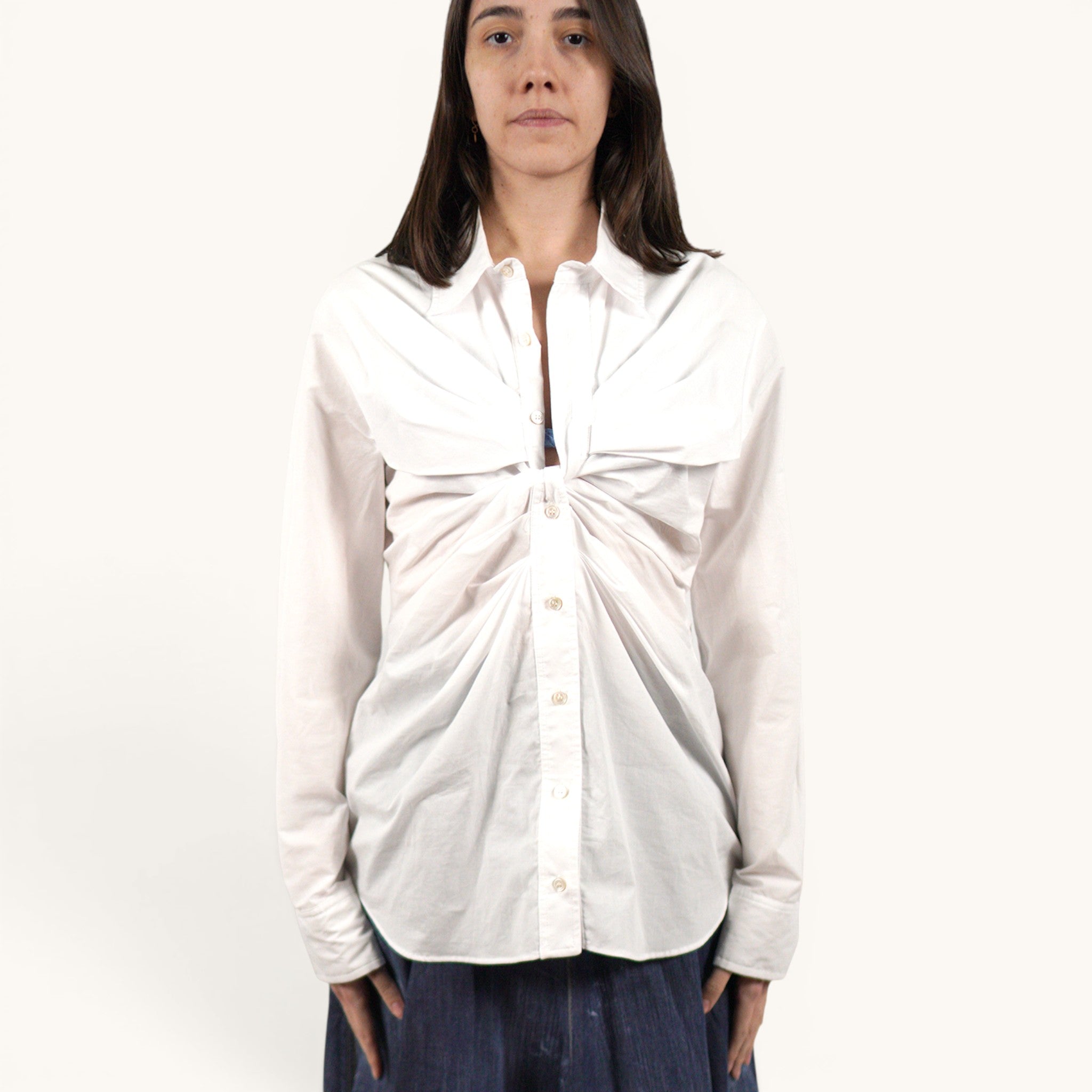 Camicia bianca Erika Cavallini P3WJ02/A01-0