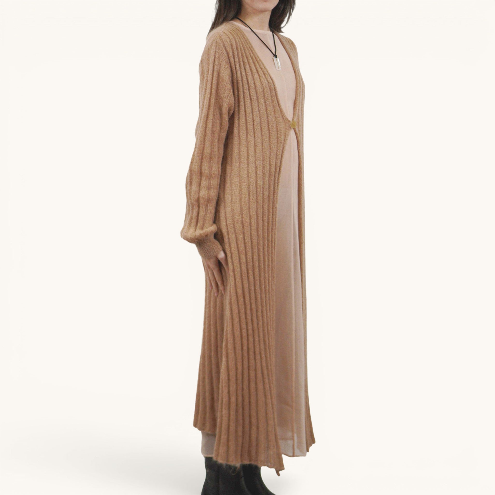 Cardigan Beige Forte Forte 111035