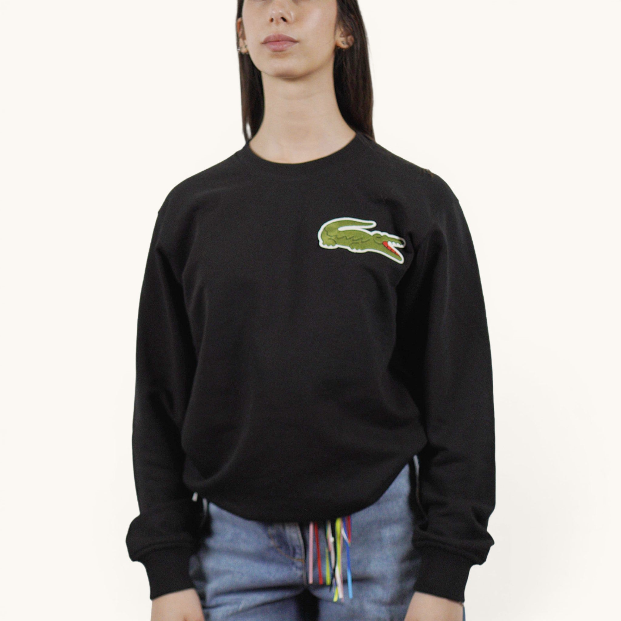 Felpa girocollo nera Lacoste FL-T005-0511/0511