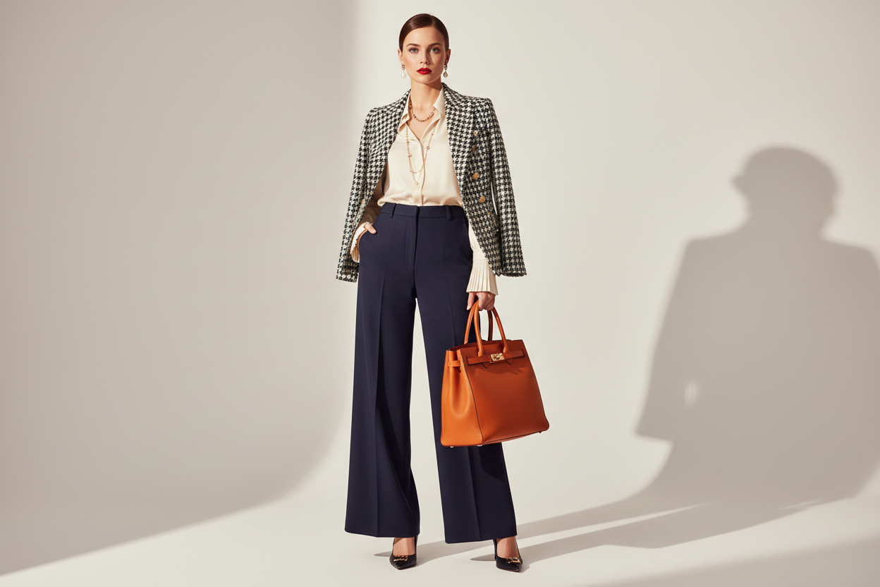 donna vistita bene ecd elegente