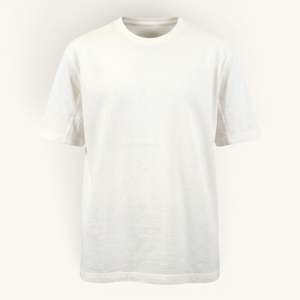 Numero 5 Dries Van Noten white cotton crewneck t-shirt with regular fit and solid color.