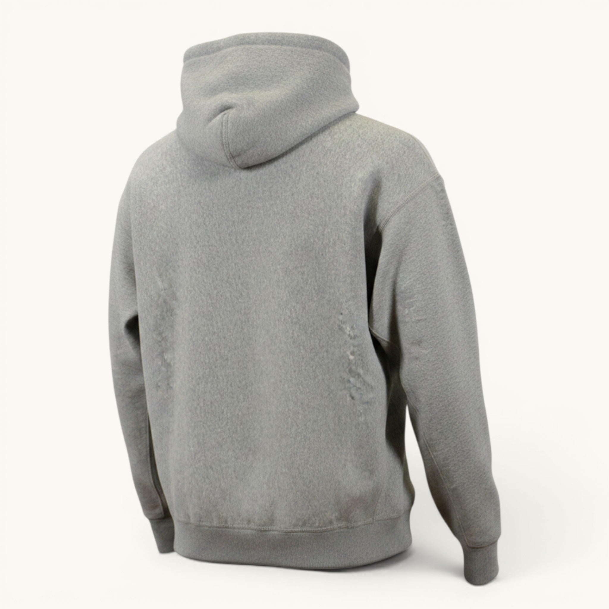 Numero 5 Felpa con cappuccio grigia in cotone e poliestere da uomo, vestibilità regolare, stile moderno.