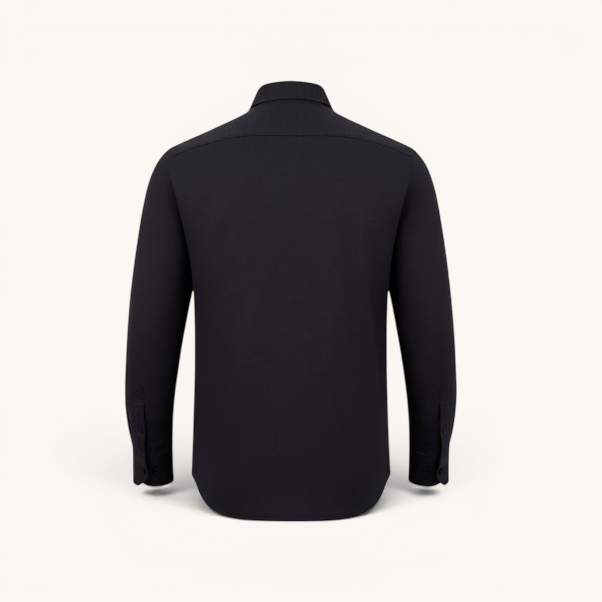 Numero 5 men's regular fit grey wool blend shirt with subtle textured pattern