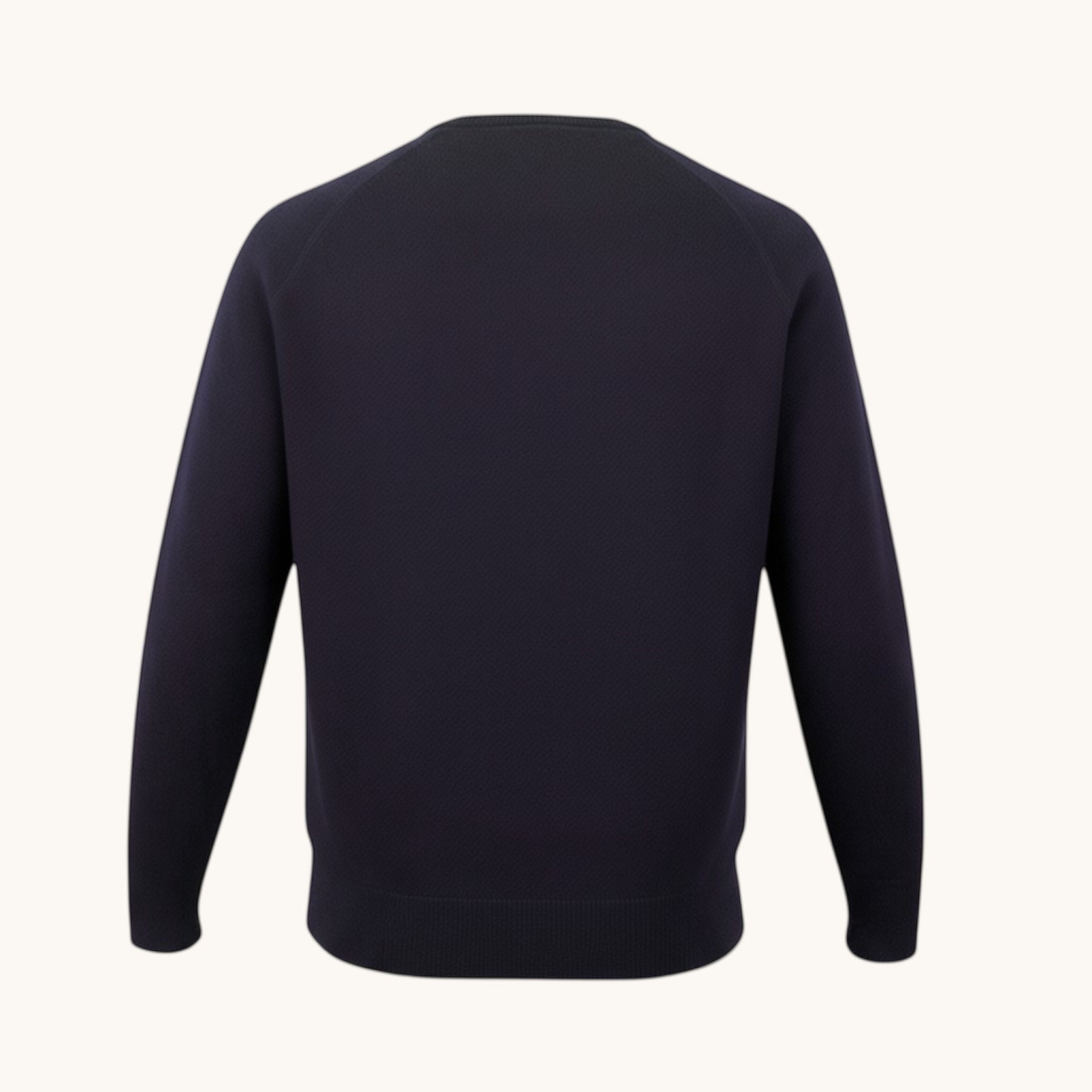 Numero 5 Uomo maglia blu in 100% lana, vestibilità regolare, design minimal, ideale per l'inverno.