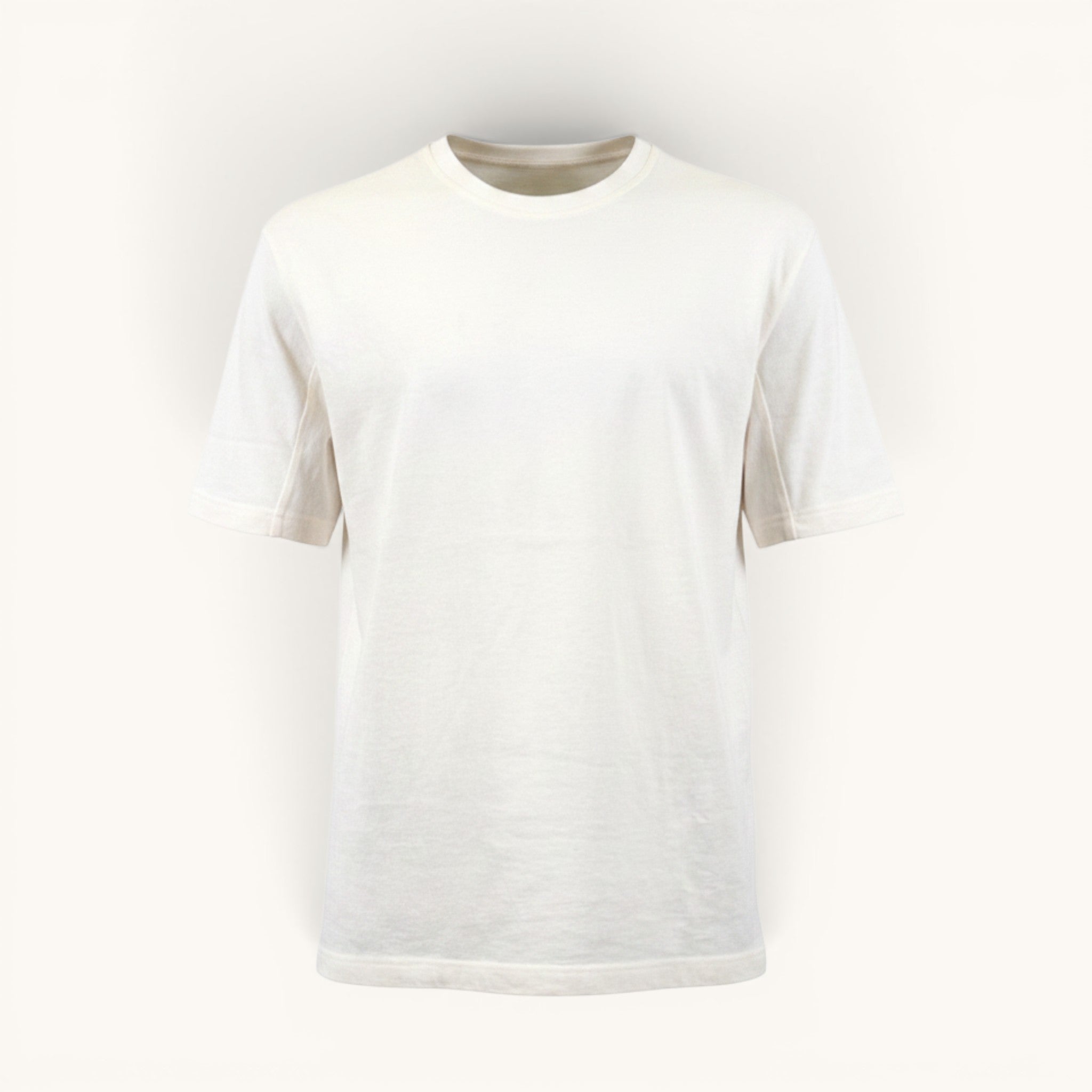 Numero 5 uomo maglia bianca GR10K 113511 in cotone, regular fit, girocollo, design tecnico, ideale per l'estate.