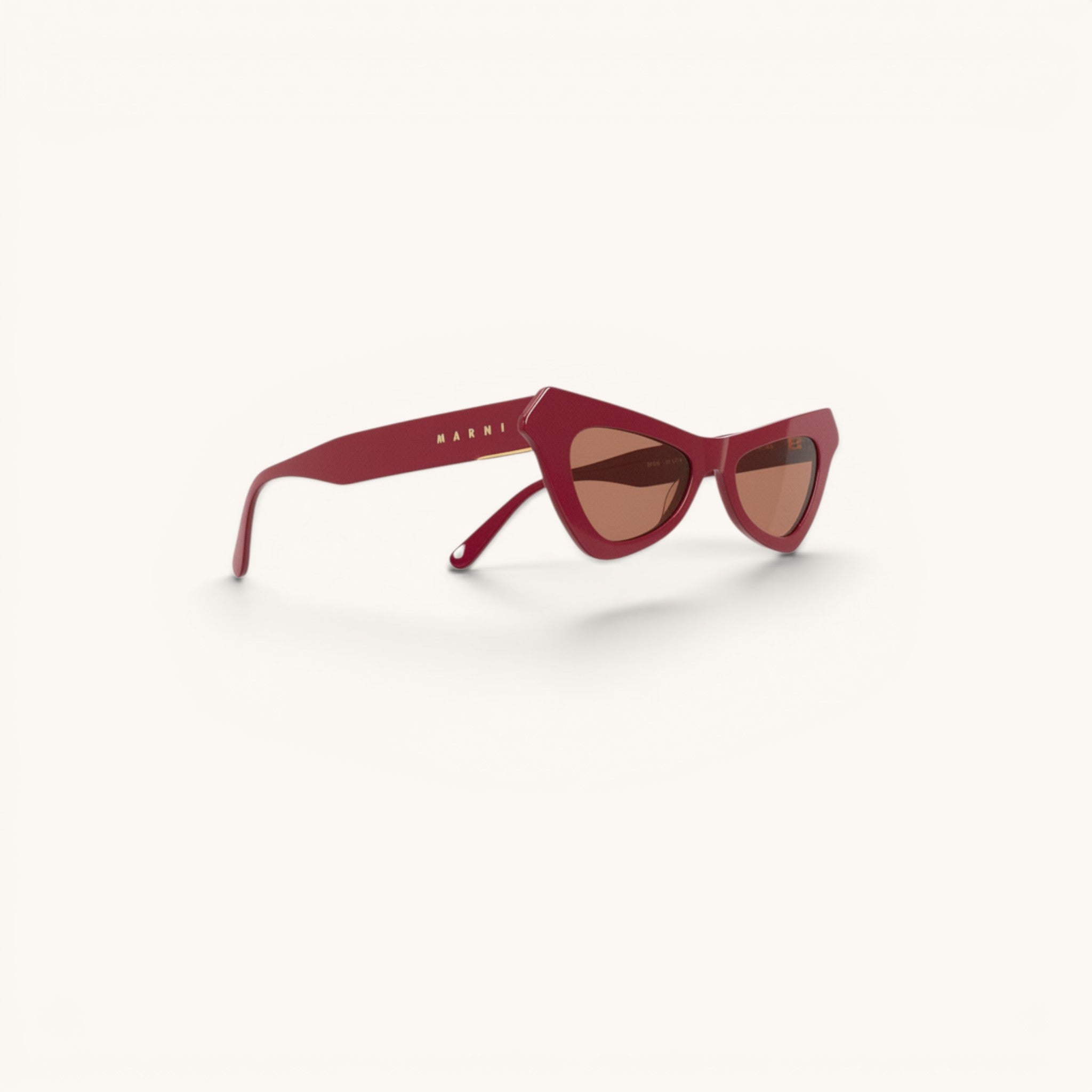 Numero 5 Retrosuperfuture MARNI 110175 bordeaux cat-eye acetate sunglasses with distinctive design, polycarbonate lenses.