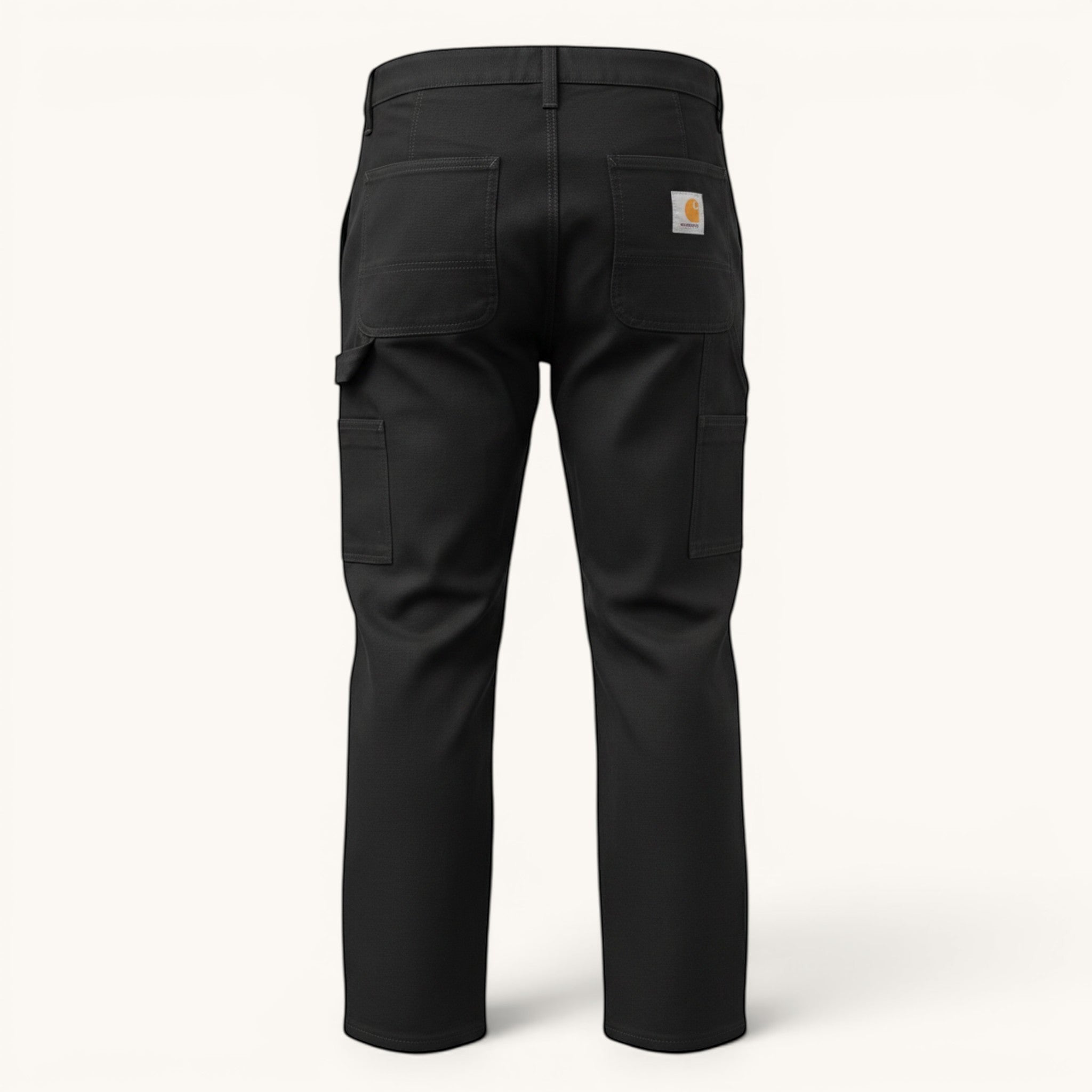 Numero 5 Pantalone nero Carhartt WIP in cotone 100% con vestibilità regolare e dettagli pratici per uso quotidiano.
