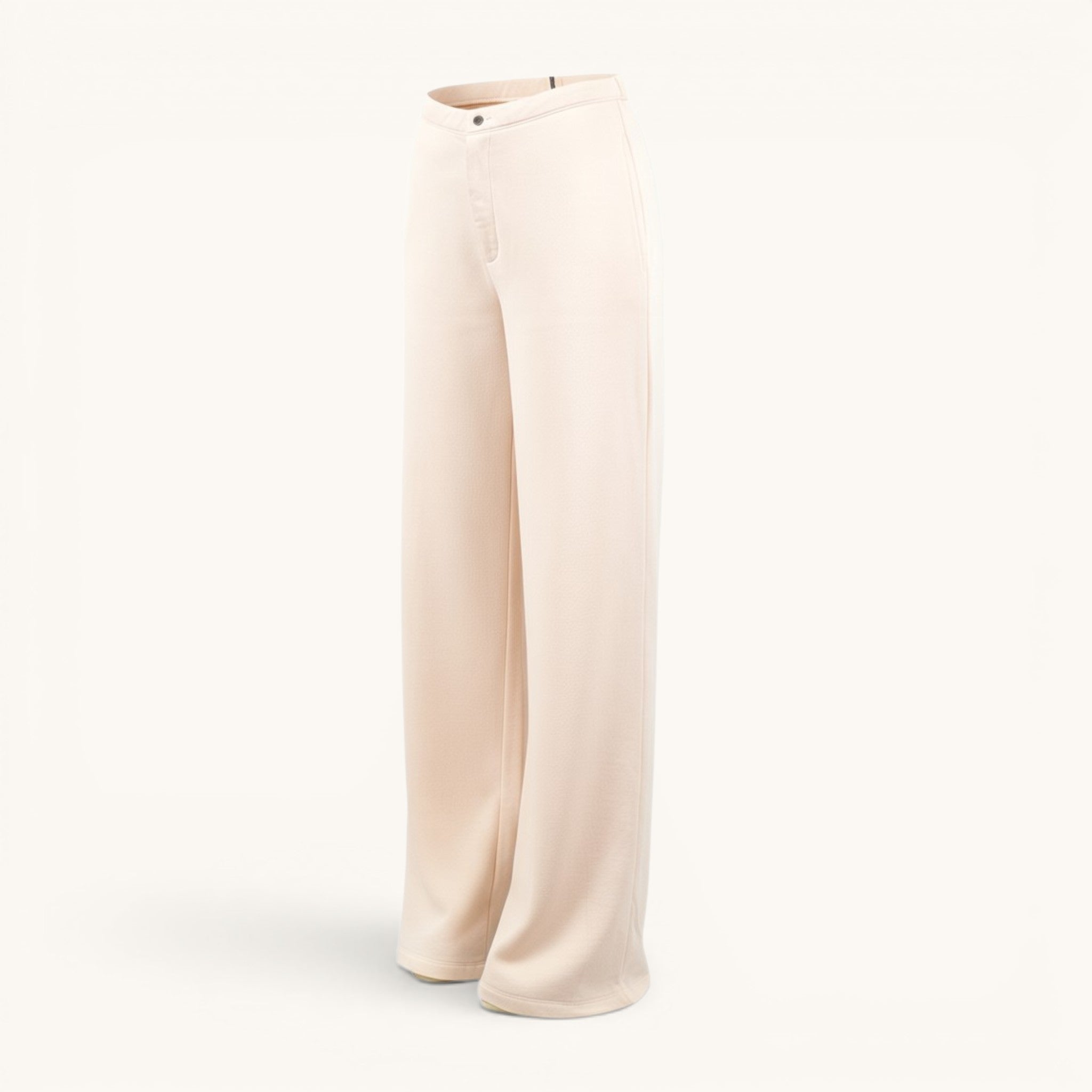 Numero 5 pantaloni jogger in cotone rosa a gamba ampia con vita media ed elastico posteriore.