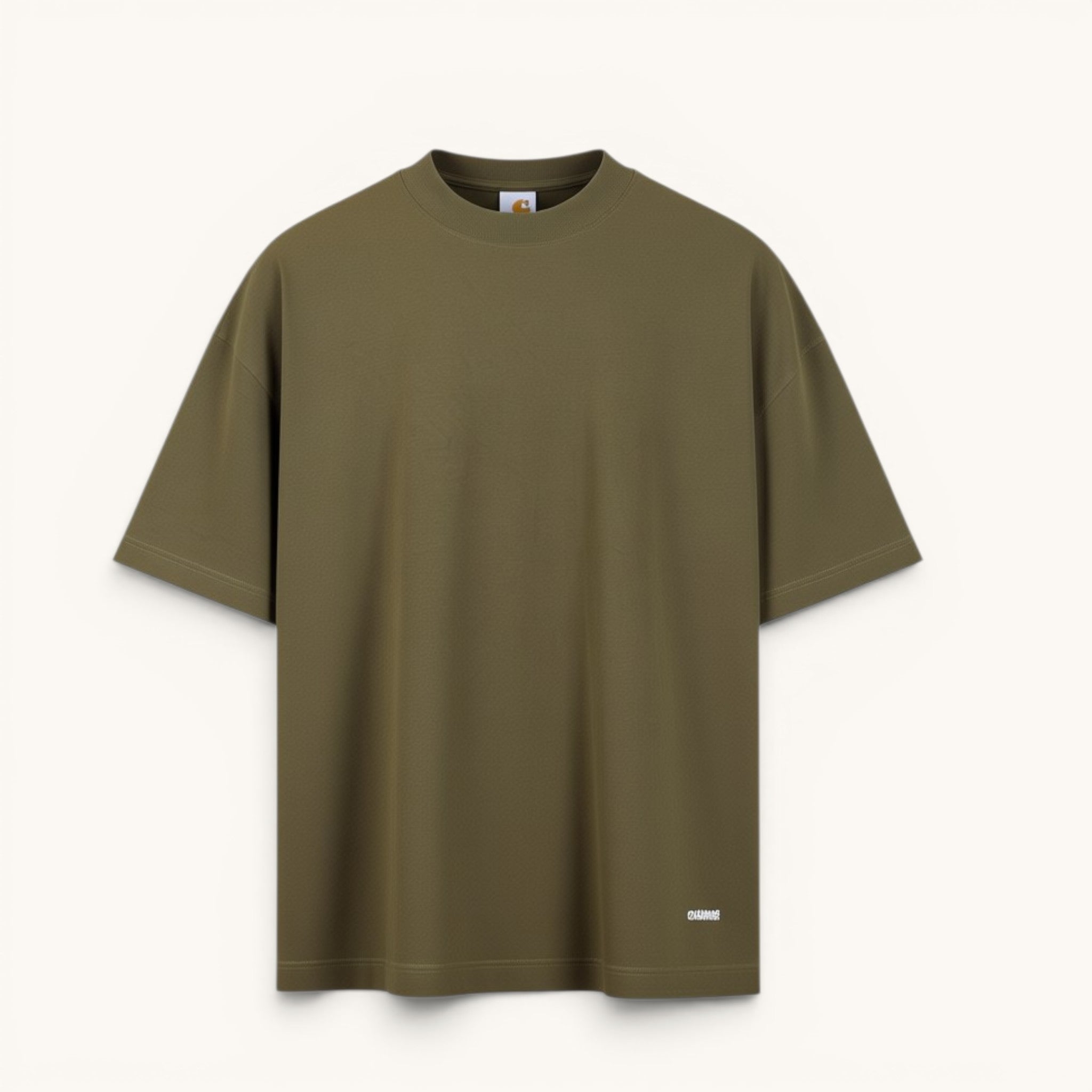 Numero 5 T-shirt verde da uomo in cotone 100%, vestibilità regolare, design basic e versatile, ideale per l'estate.